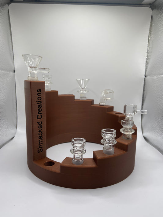 The Glass Staircase V2 - Bowl Holder for Water Pipe | 18mm Bowl Piece | 14mm Bowl Piece | Stoner gifts | Bowl Piece Holder