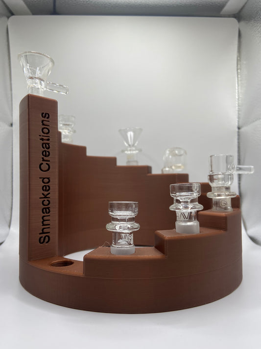 The Glass Staircase V2 - Bowl Holder for Water Pipe | 18mm Bowl Piece | 14mm Bowl Piece | Stoner gifts | Bowl Piece Holder