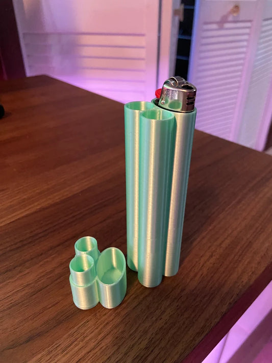 KING SIZE Stash Kit / Doob Tube for Lighter and 2 Prerolls