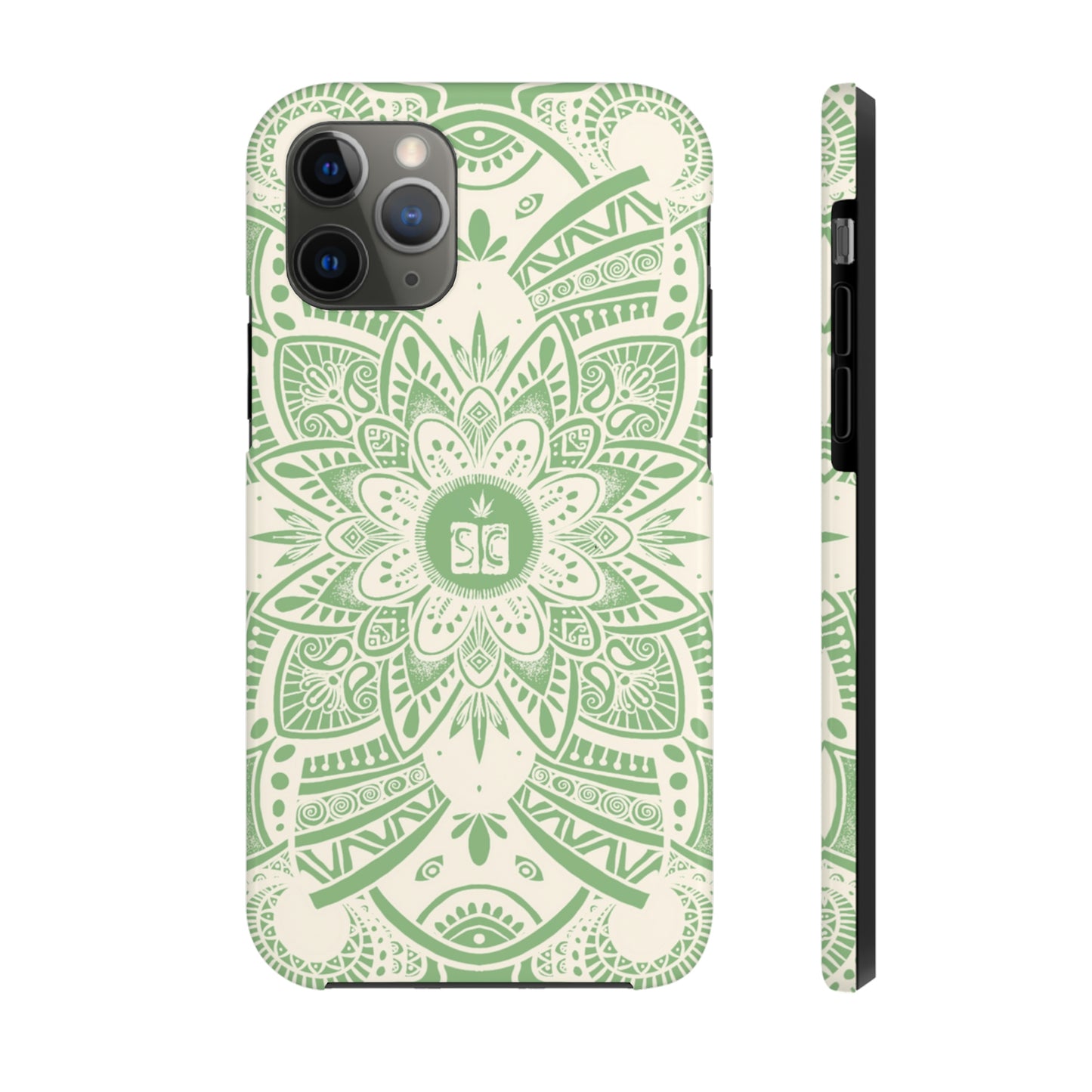 Shmackedala Phone Case - Sage Green & White