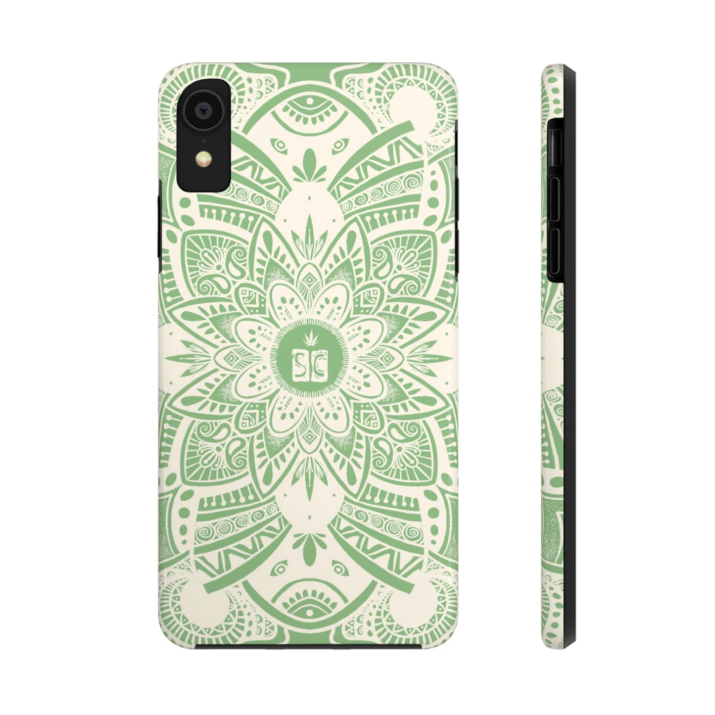 Shmackedala Phone Case - Sage Green & White