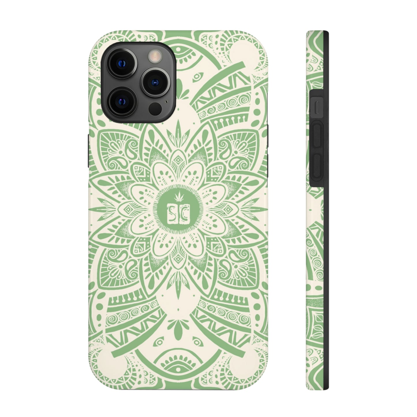 Shmackedala Phone Case - Sage Green & White