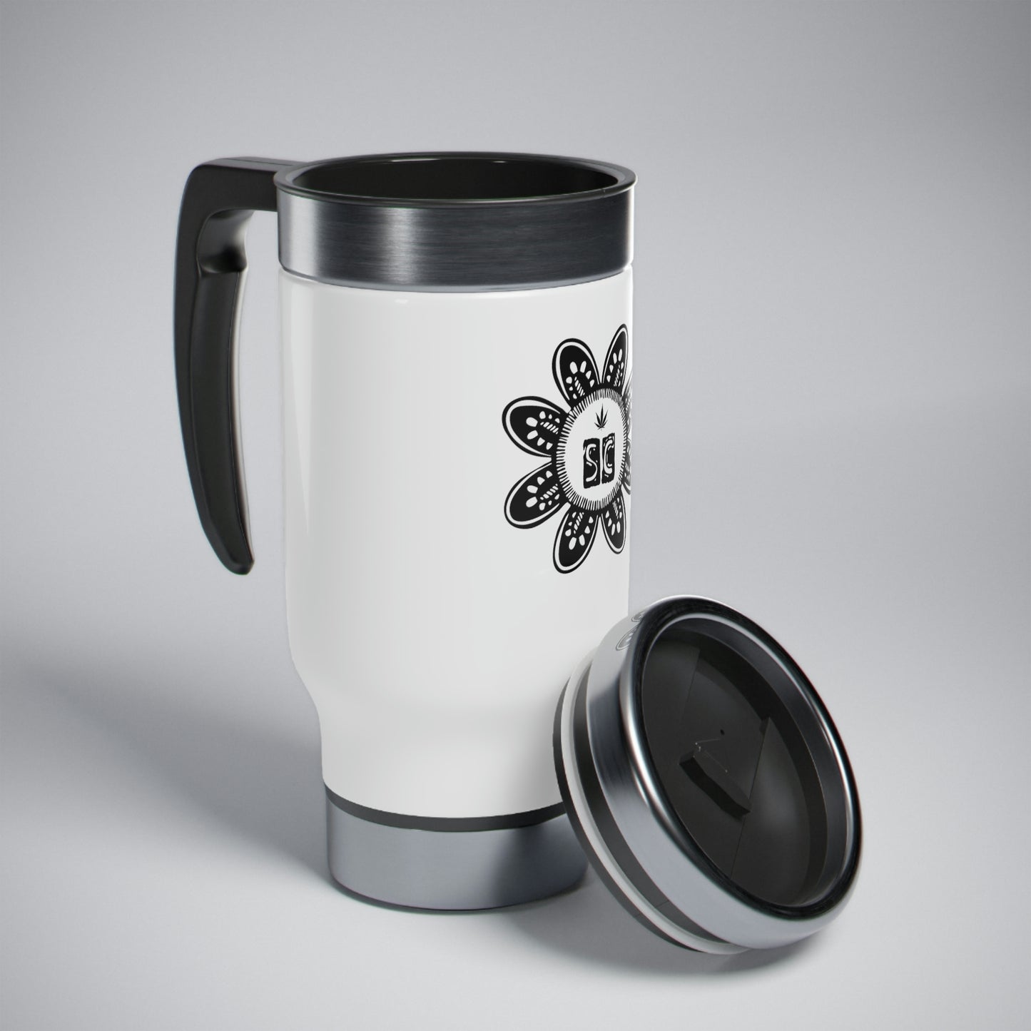 Stainless Steel Travel Mug with Handle