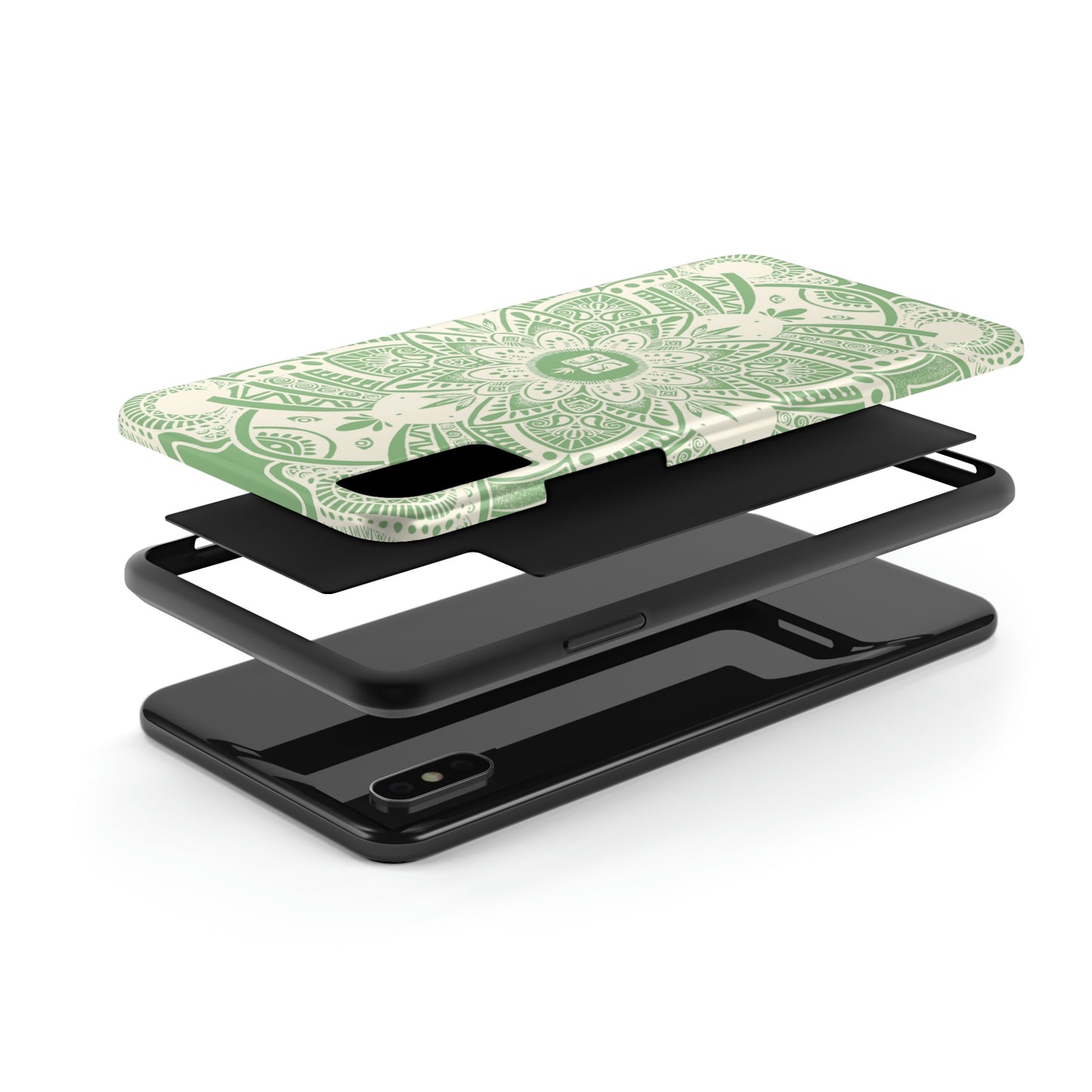 Shmackedala Phone Case - Sage Green & White