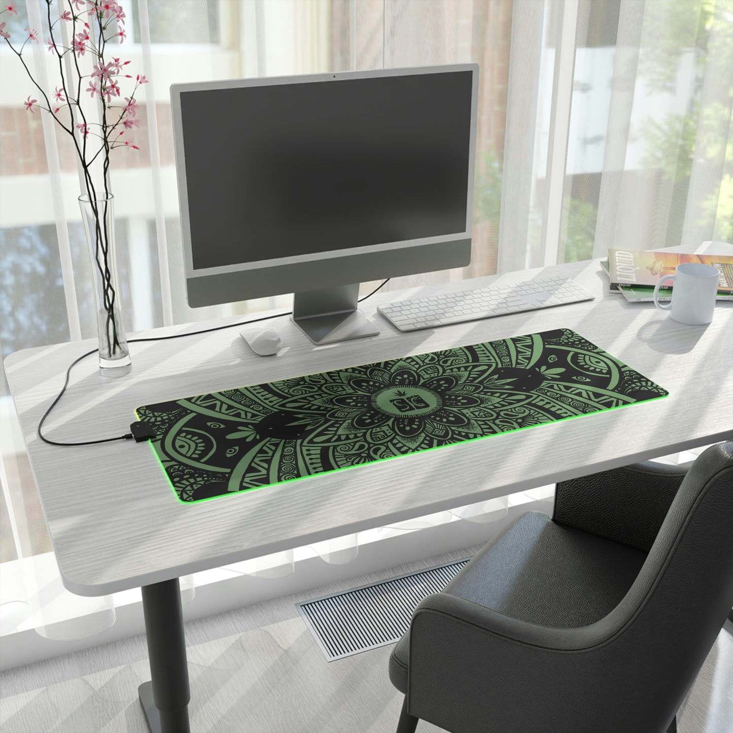 LED Gaming Mouse Pad - Black Shmackedala