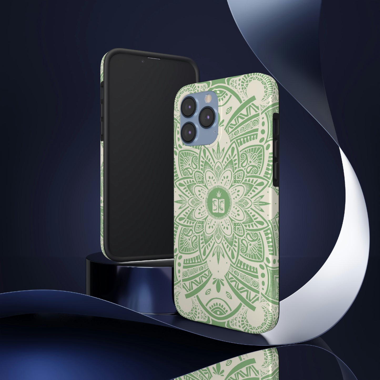 Shmackedala Phone Case - Sage Green & White