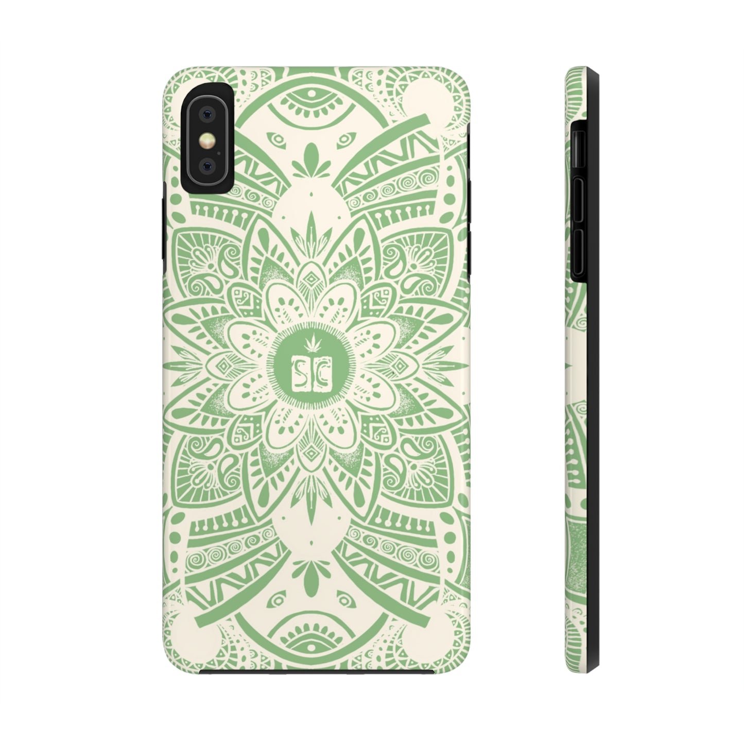 Shmackedala Phone Case - Sage Green & White