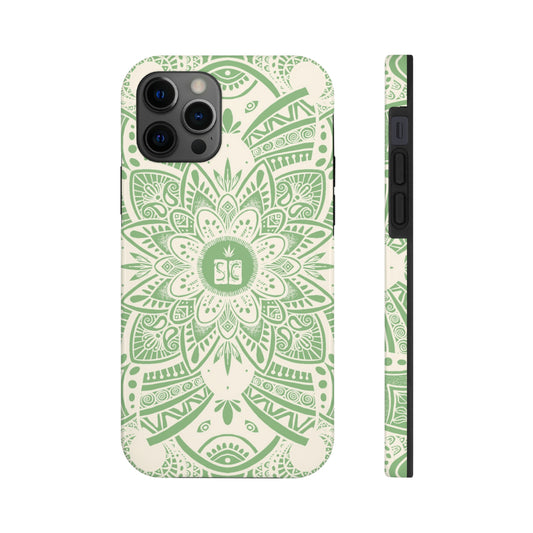 Shmackedala Phone Case - Sage Green & White