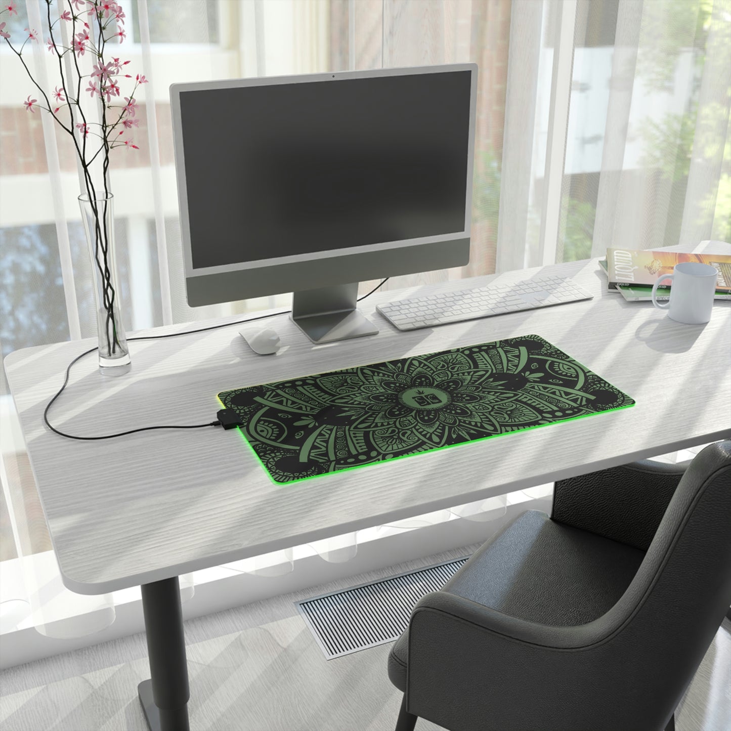 LED Gaming Mouse Pad - Black Shmackedala