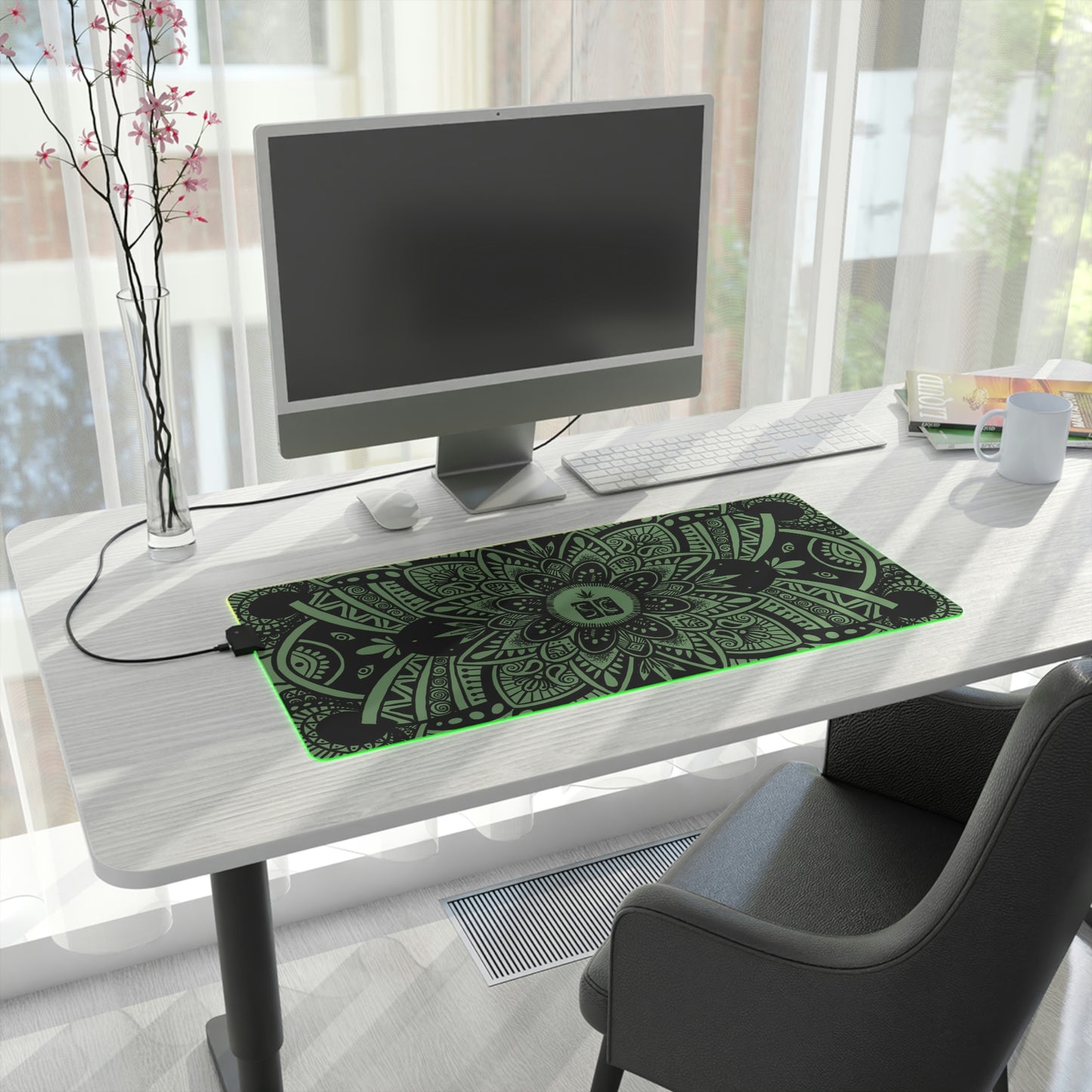LED Gaming Mouse Pad - Black Shmackedala