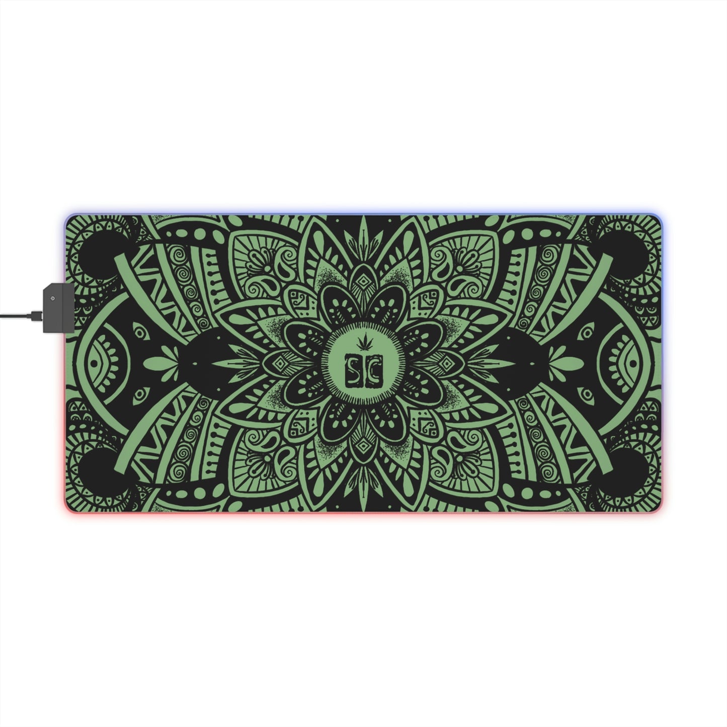 LED Gaming Mouse Pad - Black Shmackedala