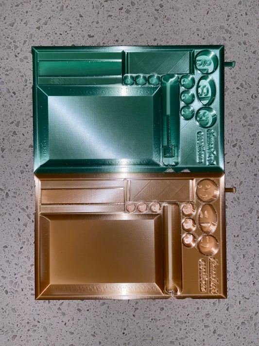 Rolling Tray w/ Built-in Paper Dispenser