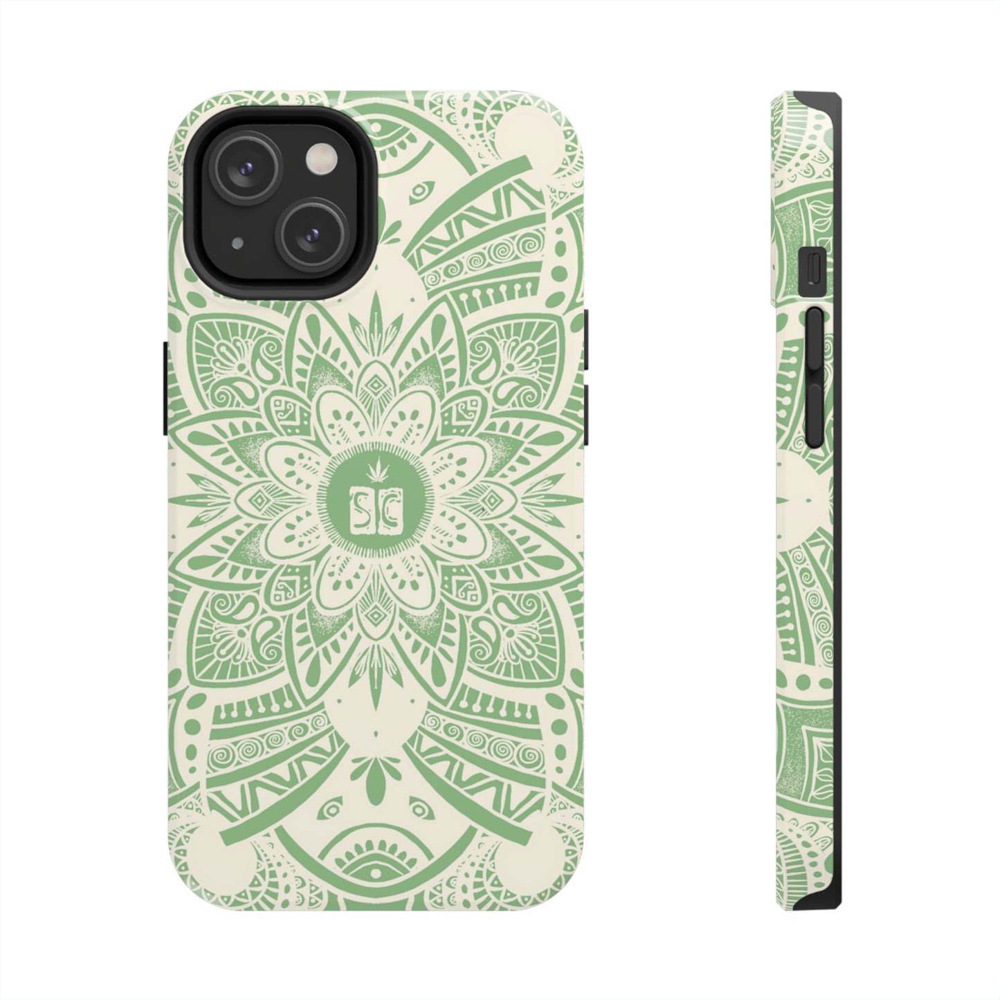 Shmackedala Phone Case - Sage Green & White