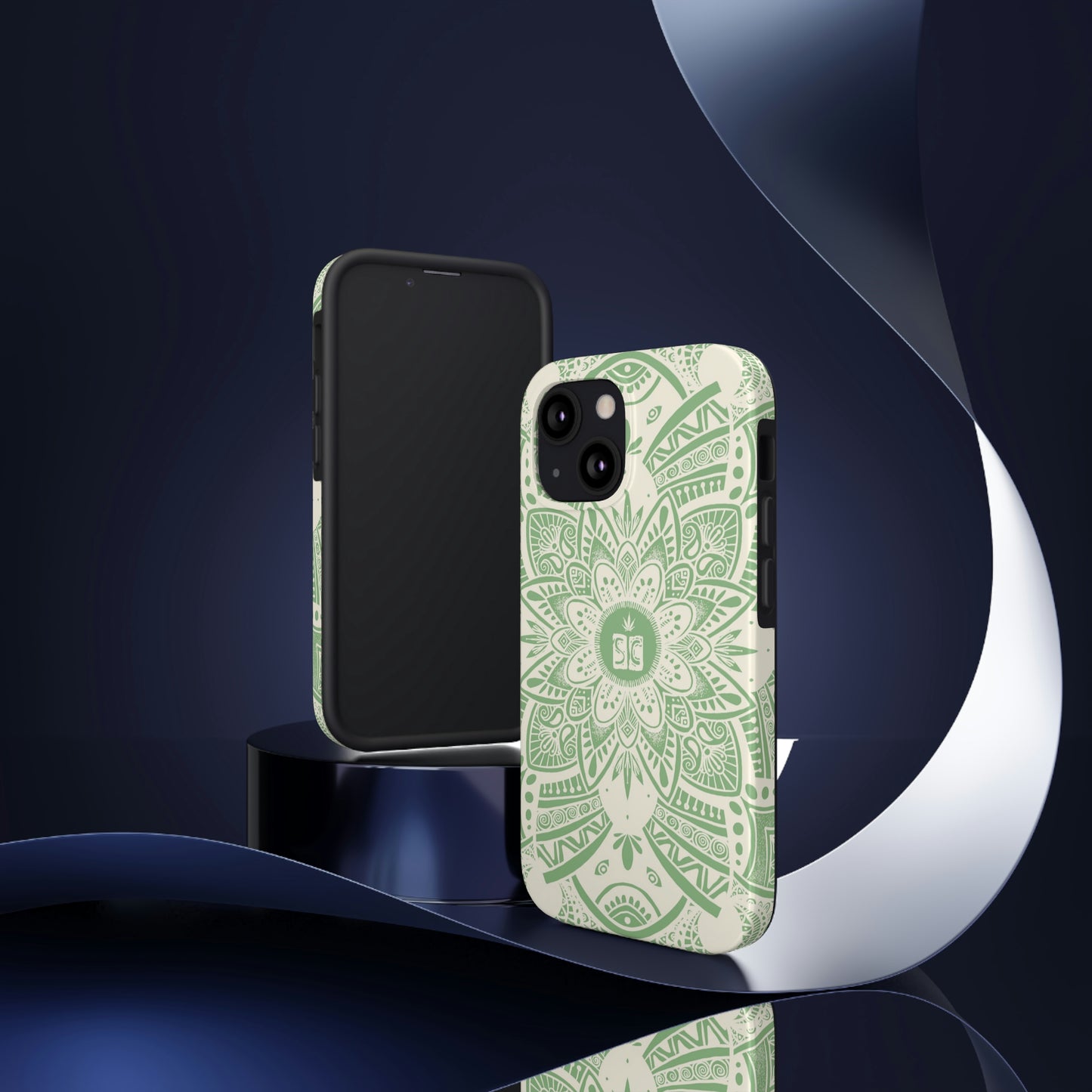 Shmackedala Phone Case - Sage Green & White