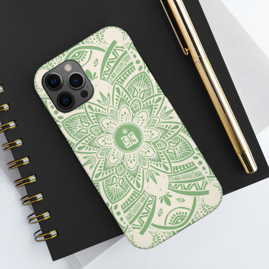 Shmackedala Phone Case - Sage Green & White