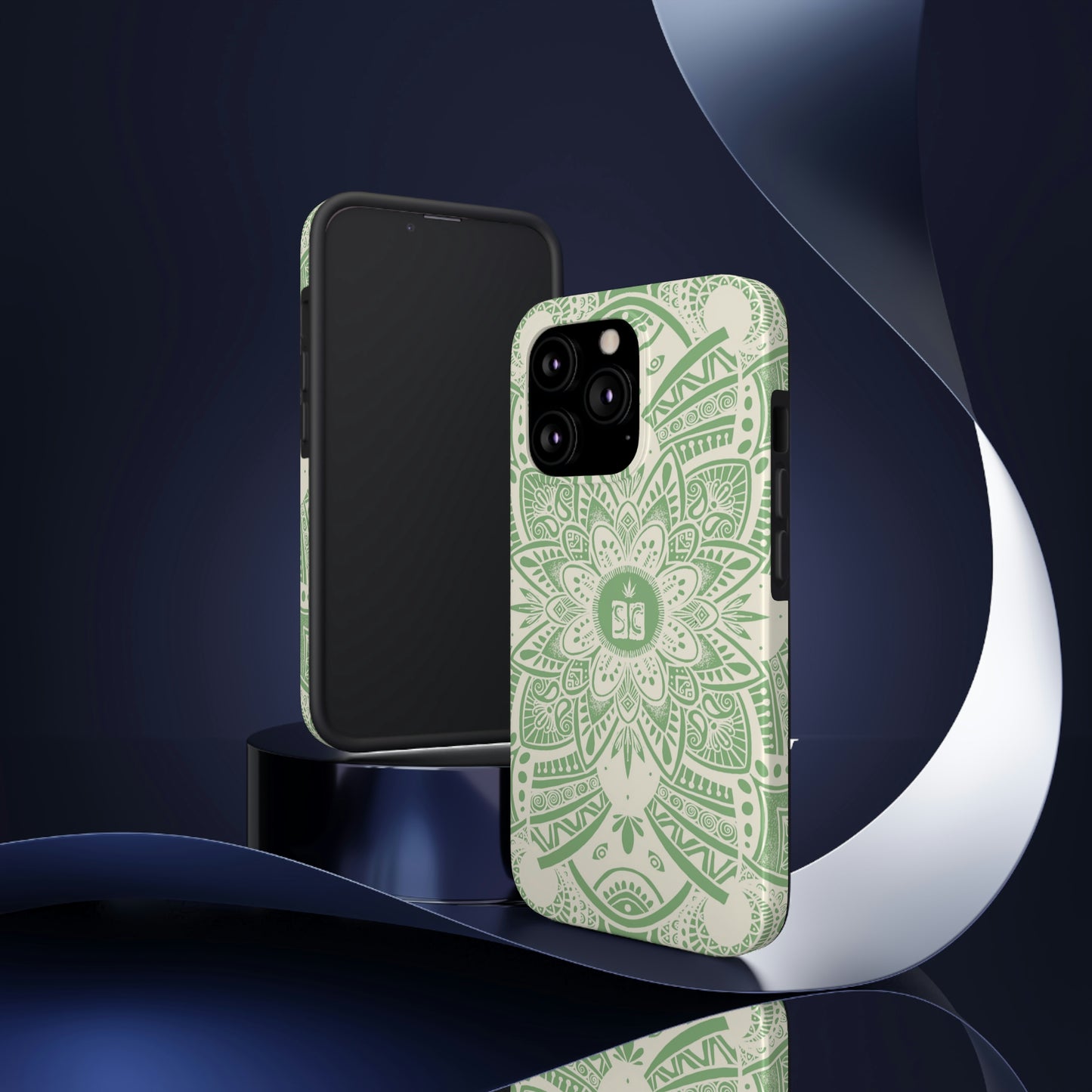 Shmackedala Phone Case - Sage Green & White