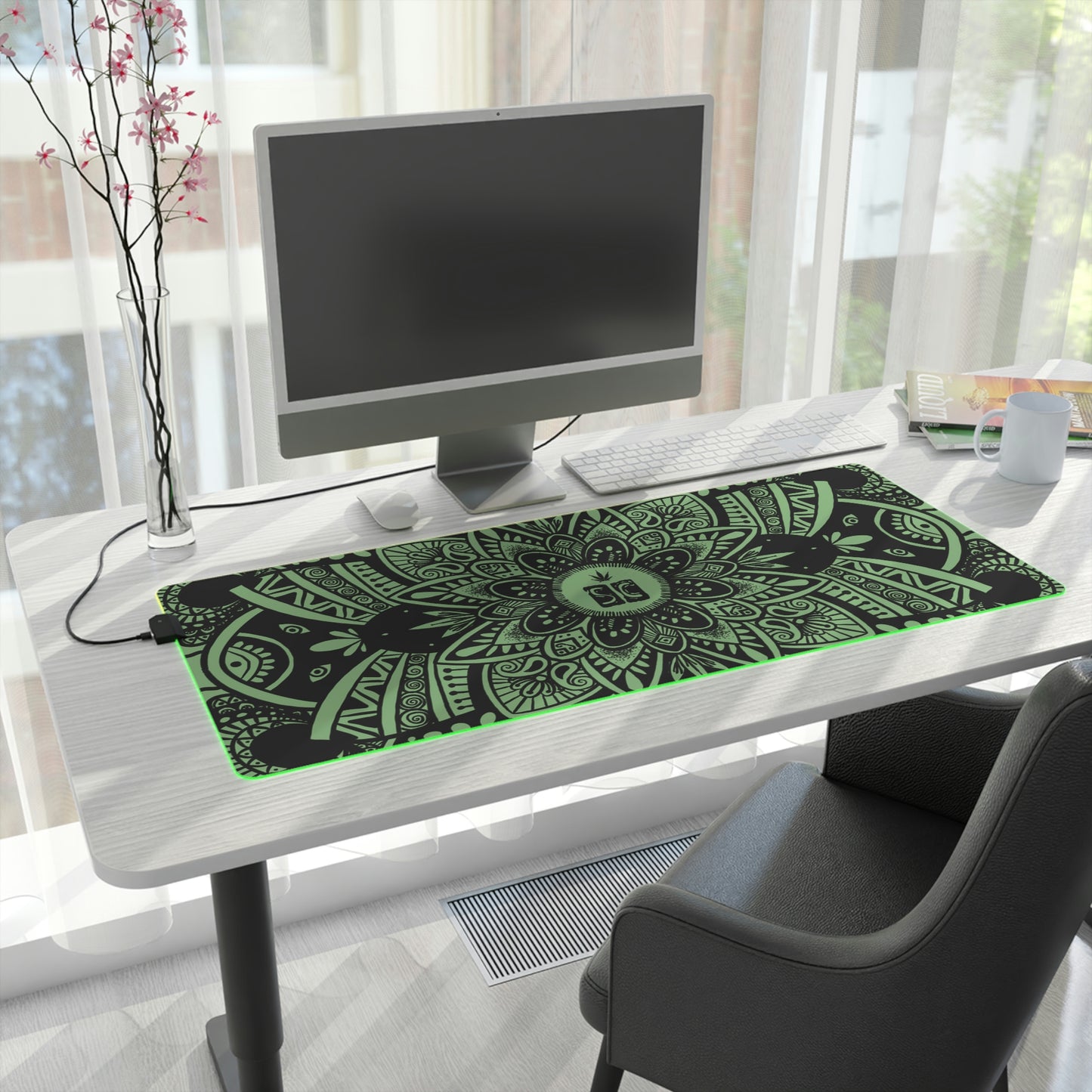 LED Gaming Mouse Pad - Black Shmackedala