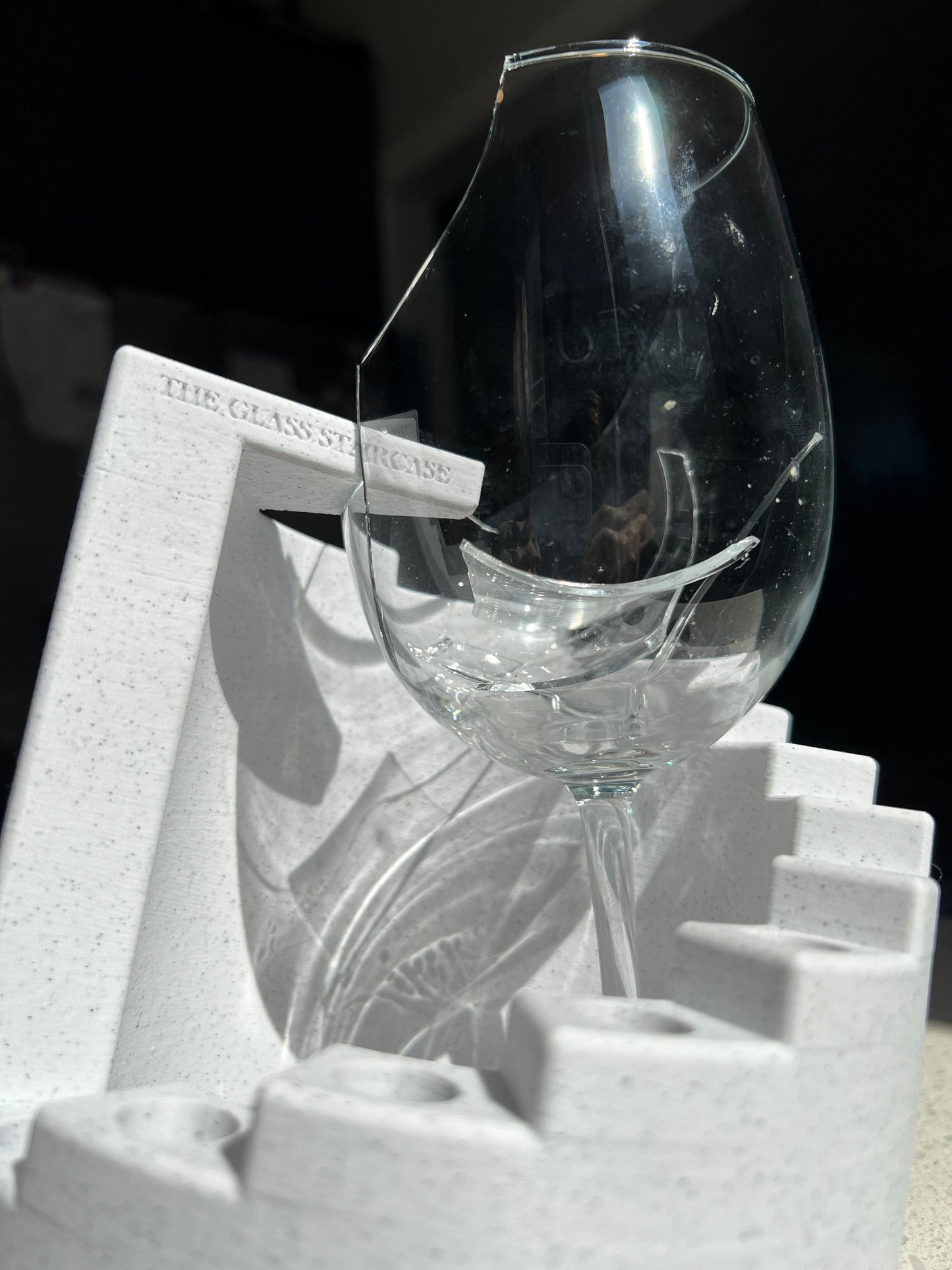 The Glass Staircase (Marble) - Bowl Holder / Slide Holder / Glass Piece Holder