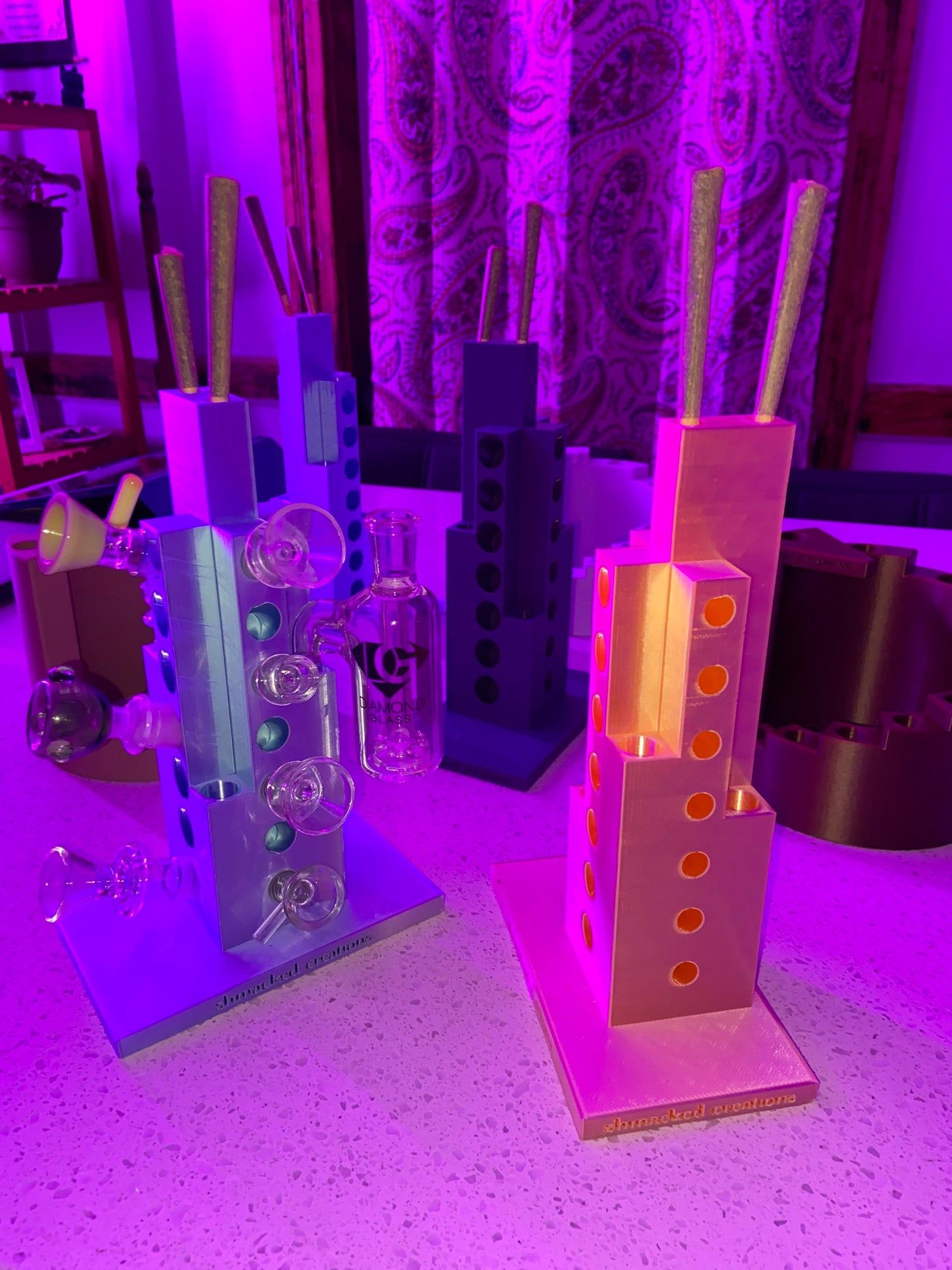 The Highscraper - 27 Bowl Holder / Slide Holder / Glass Piece Holder