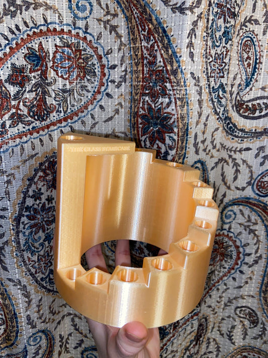 The Glass Staircase (Golden Sunset) - Bowl Holder / Slide Holder / Glass Piece Holder