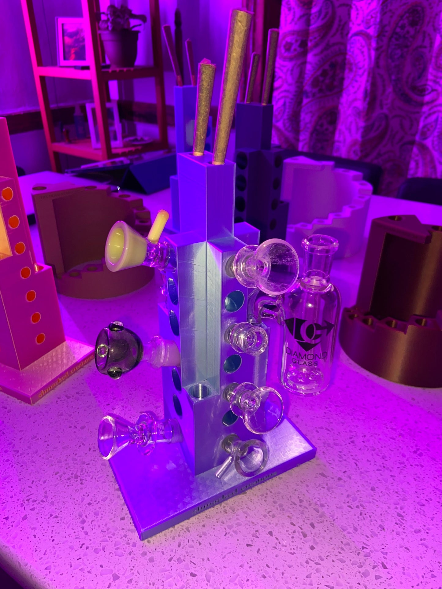 The Highscraper - 27 Bowl Holder / Slide Holder / Glass Piece Holder