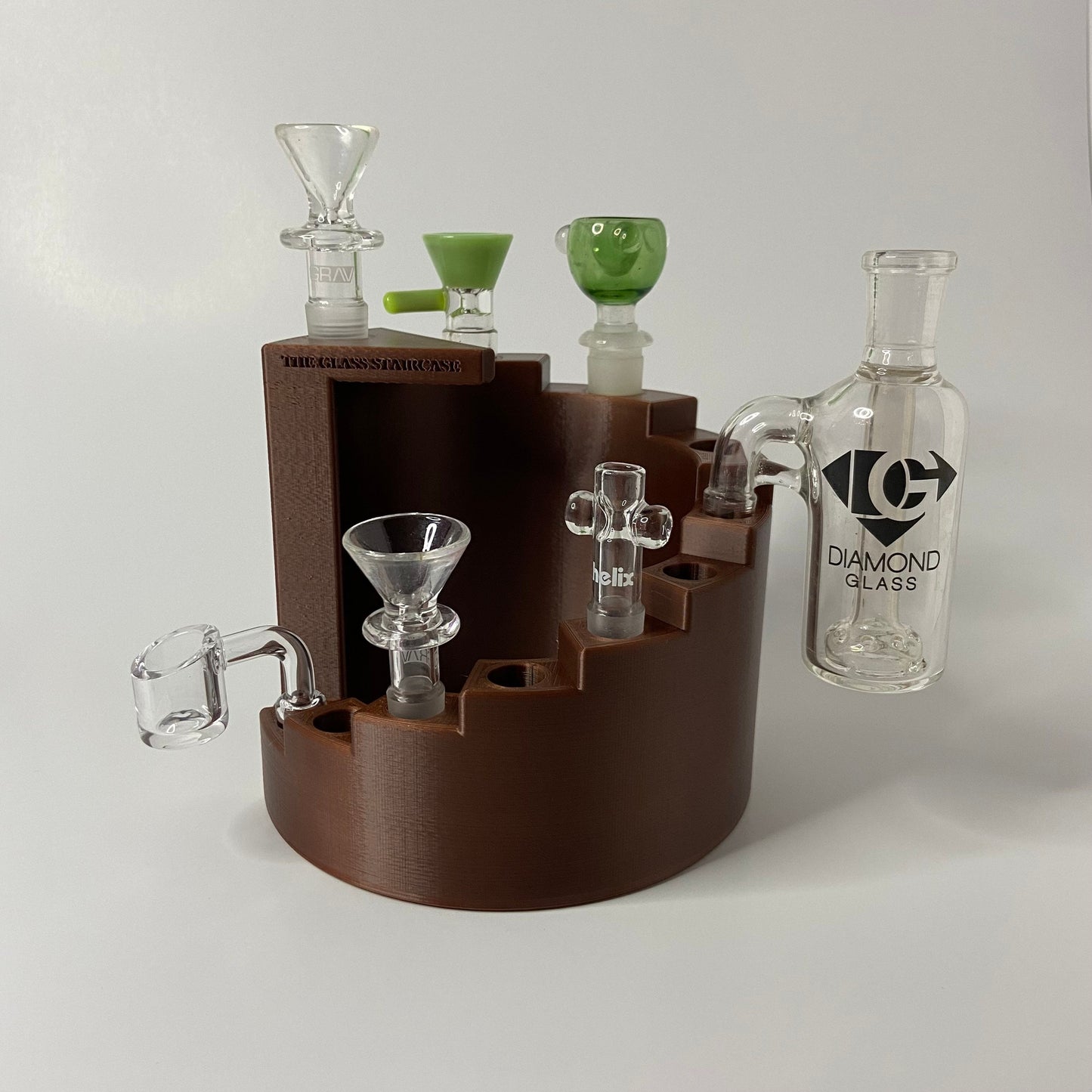 The Glass Staircase (ALL COLORS) - Bowl Holder / Slide Holder / Glass Piece Holder