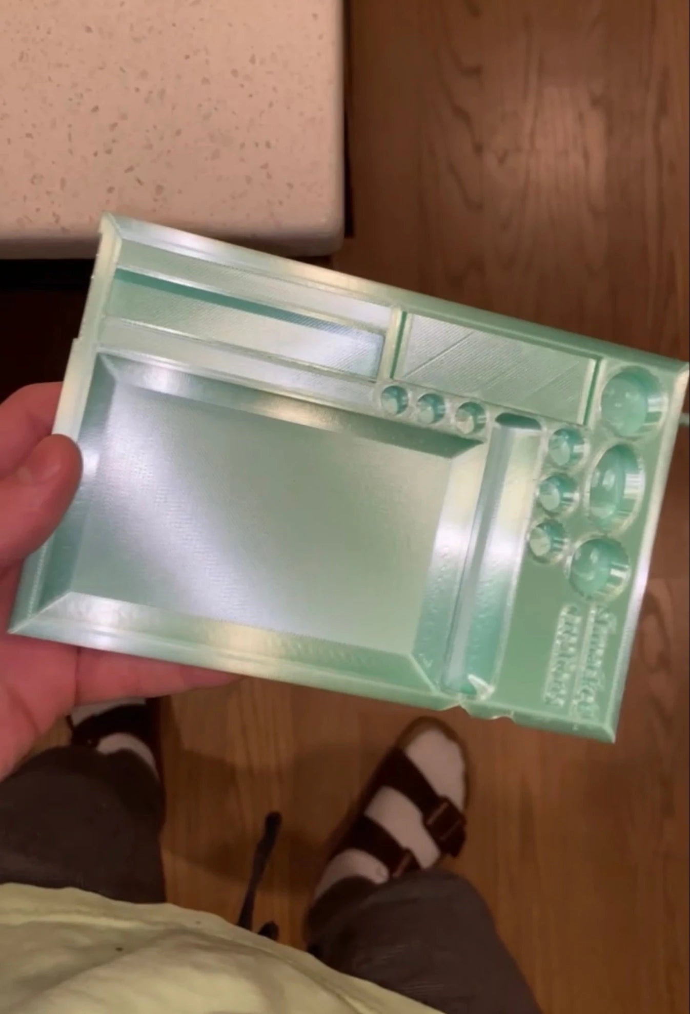 Rolling Tray w/ Built-in Paper Dispenser